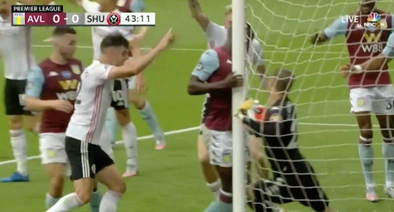 مباراة أستون فيلا وشيفيلد يونايتد