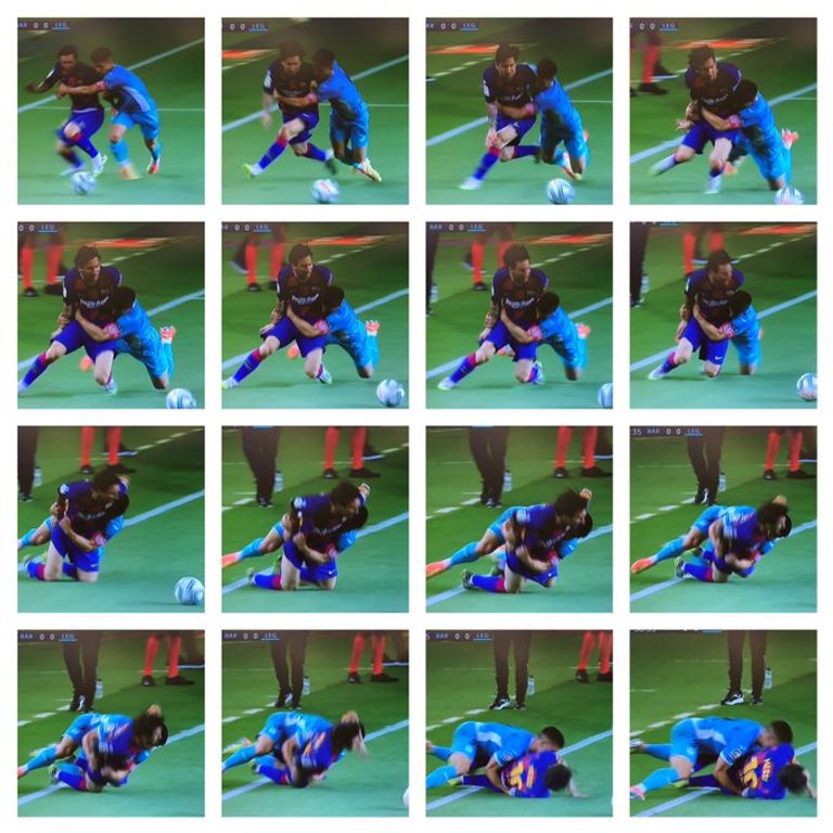 الأرجنتيني ليونيل ميسي قائد برشلونة وأوناي بوستينزا لاعب ليجانس في الجولة 29 من الدوري الإسباني