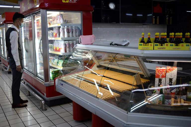 سوق للمأكولات البحرية في بكين