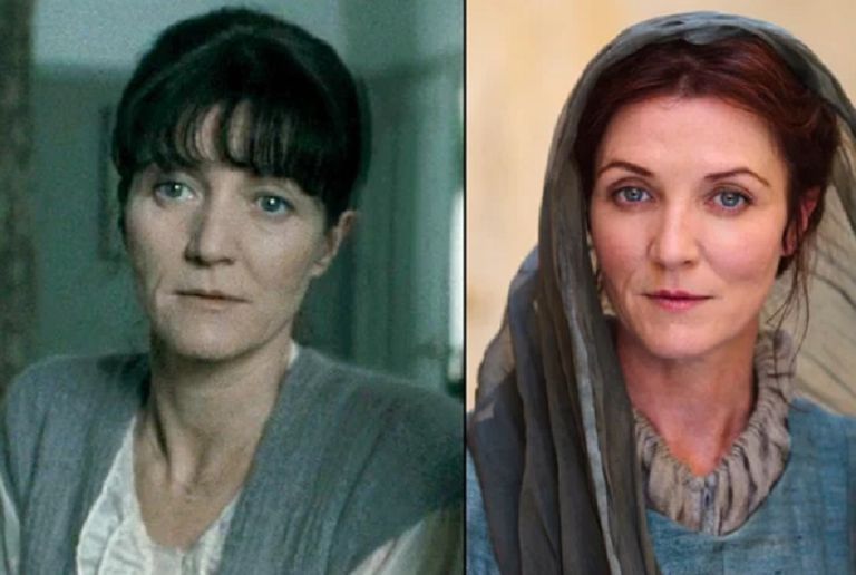 النجمة الكبيرة ميشيل فيرلي، التي كان دورها صغيراً في أفلام "هاري بوتر" حيث ظهرت في شخصية والدة "هرموني جرينج" في الجزء السابع من السلسلة، في حين يتذكر الملايين دورها في مسلسل "صراع العروش"، حين جسدت شخصية "كيتلن ستارك"