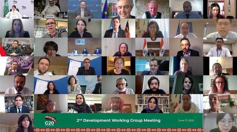 اجتماع افتراضي لمجموعة عمل التنمية بمجموعة العشرين