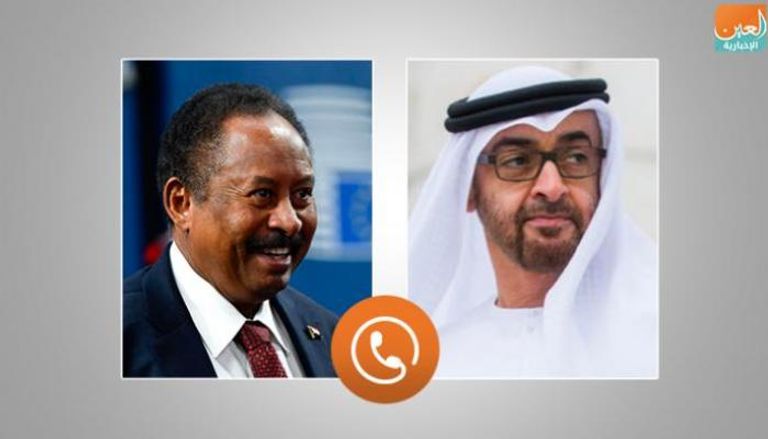 اتصال هاتفي بين الشيخ محمد بن زايد آل نهيان ورئيس وزراء السودان