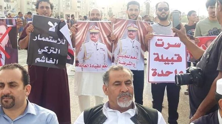 ليبيون تجمعوا في سرت لإعلان تأييدهم للموقف المصري من الازمة الليبية