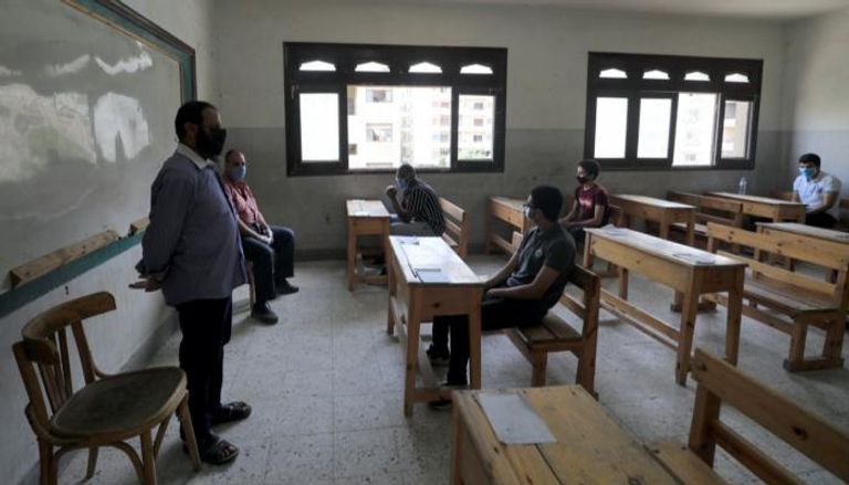 صورة لإحدى لجان امتحانات الثانوية العامة في مصر