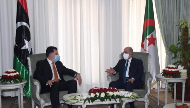 لقاء الرئيس الجزائري بفايز السراج