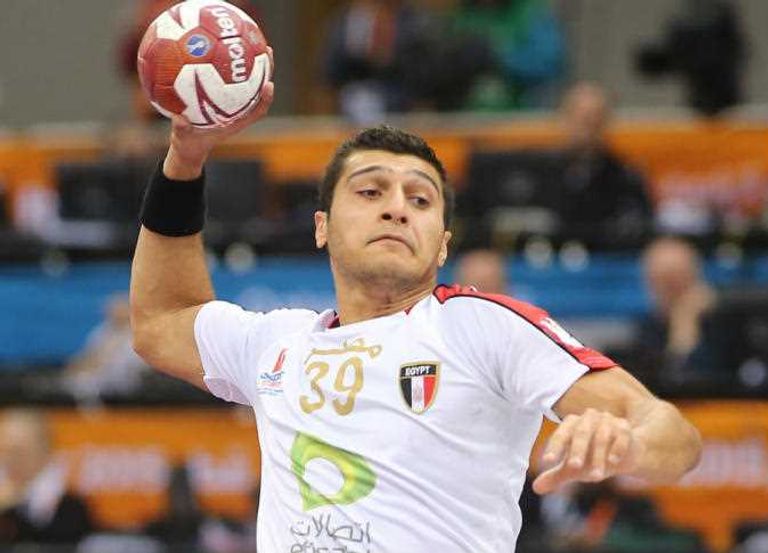 يحيى الدرع لاعب الزمالك لكرة اليد