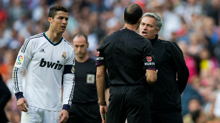 جوزيه مورينيو وكريستيانو رونالدو