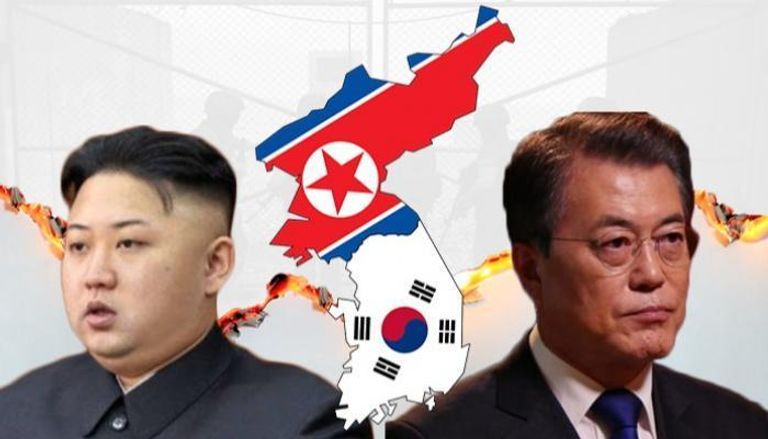 رئيس كوريا الجنوبية وزعيم كوريا الشمالية