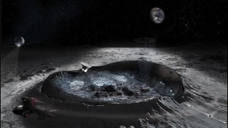 وجه القمر المظلم يختلف عن تكوين الوجه المضيء