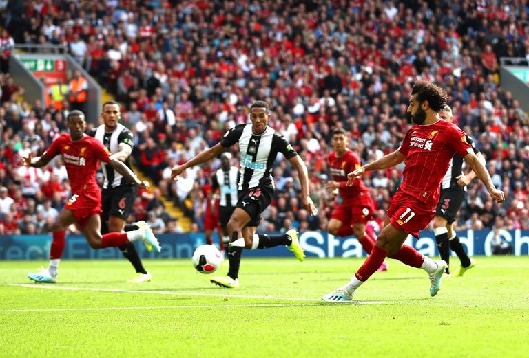 محمد صلاح أمام نيوكاسل محمد صلاح