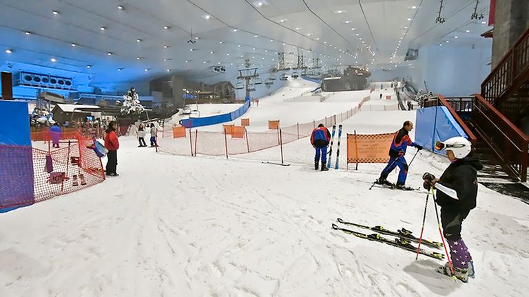 سكي دبي مول برج خليفة في دبي