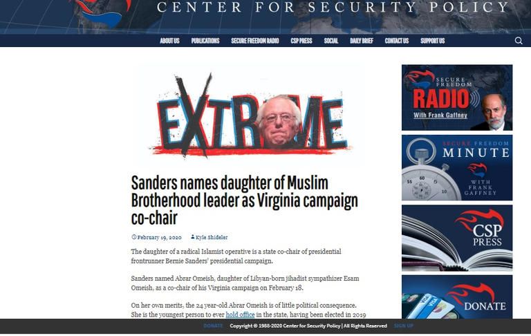 جماعة الإخوان اخترقت حملة المرشح الديمقراطي السابق ساندرز الإخواني الليبي عصام عميش