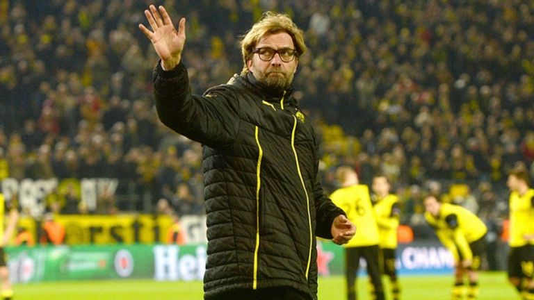 يورجن كلوب وهو يودع دورتموند يورجن كلوب مدرب ليفربول