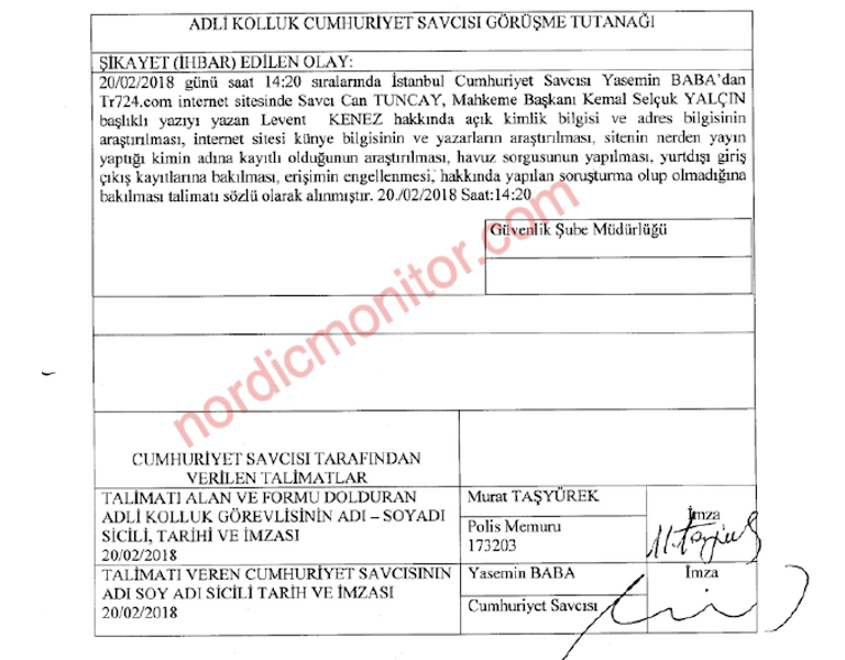 الصحفي التركي المعارض ليفينت كينيز