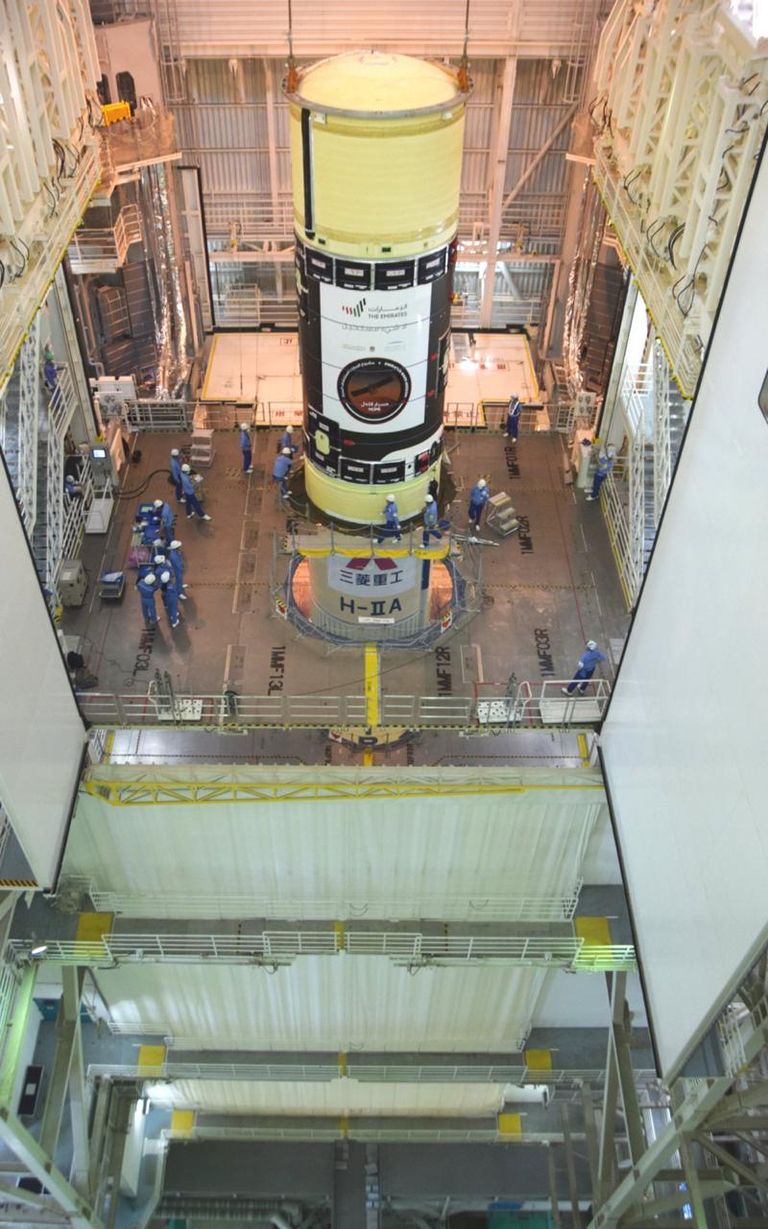 صاروخ ميتسوبيشي الذي سيحمل مسبار الأمل