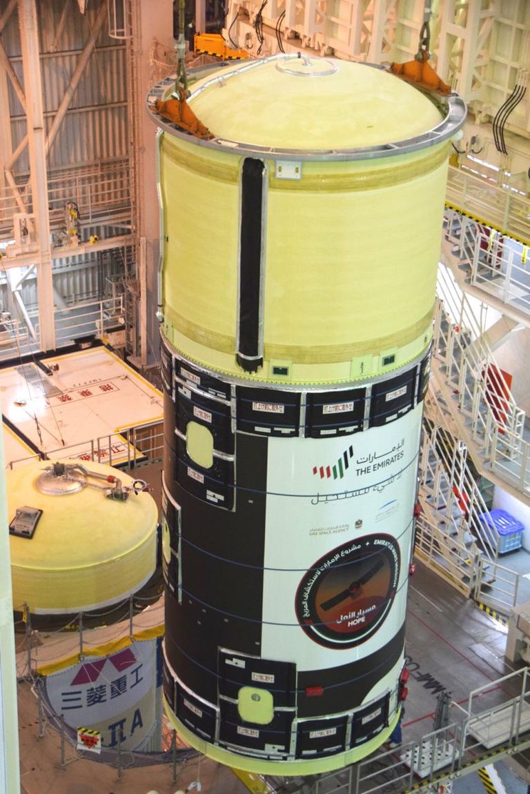 صاروخ ميتسوبيشي الذي سيحمل مسبار الأمل