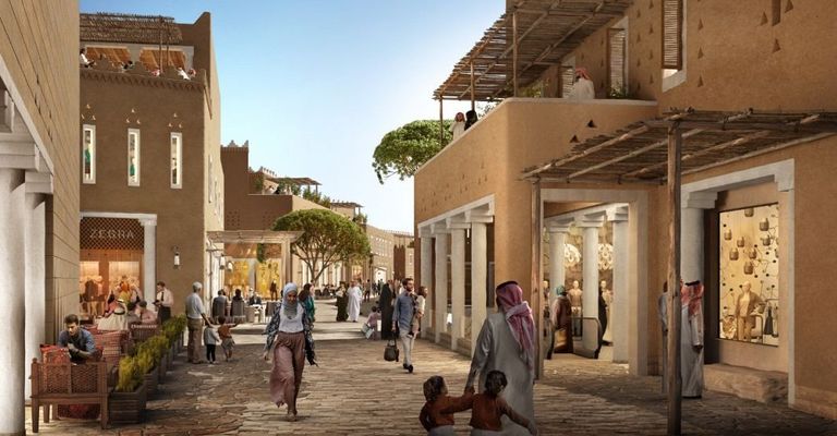 بوابة الدرعية التاريخية بالمملكة العربية السعودية موقع