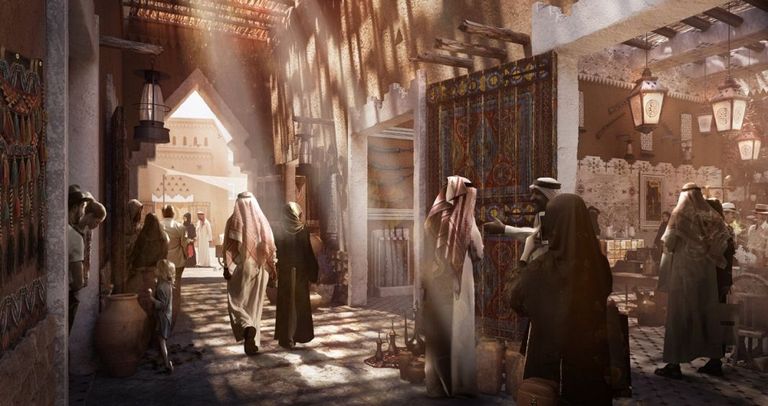 بوابة الدرعية التاريخية بالمملكة العربية السعودية موقع