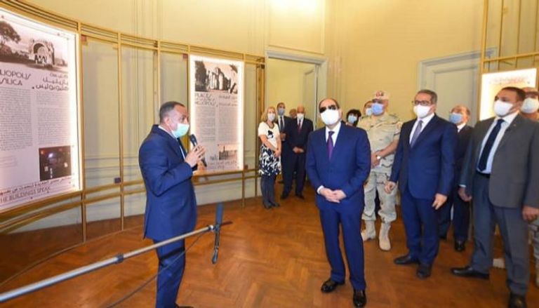 الرئيس السيسي خلال افتتاحه قصر البارون إمبان بعد ترميمه