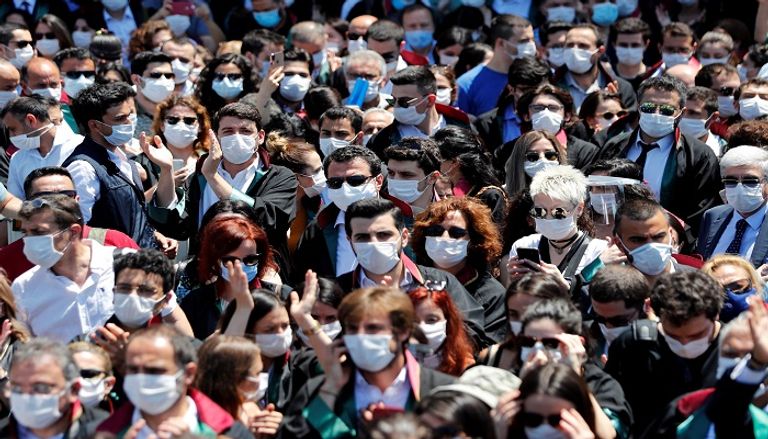 جانب من الاحتجاجات - رويترز جانب من الاحتجاجات - رويترز