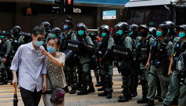قوات الأمن انتشرت في هونج كونج مع بدء تطبيق قانون الأمن الجديد