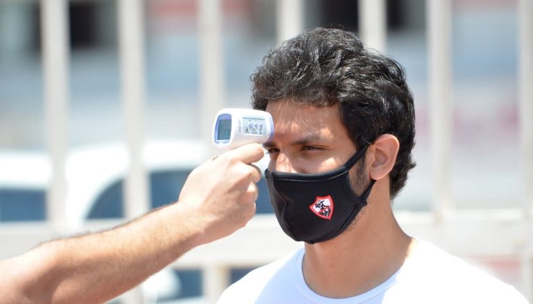 محمود علاء لاعب الزمالك المصري تدريبات الزمالك - صورة أرشيفية