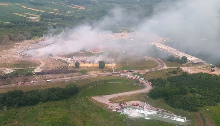 سلسلة انفجارات ضخمة في مصنع ألعاب بتركيا