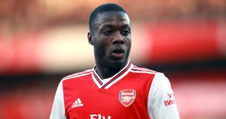 نيكولاس بيبي لاعب أرسنال أشرف حكيمي