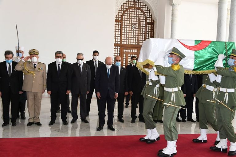 رفات شهداء المقاومات الشعبية الذي استرجعتهم الجزائر من فرنسا