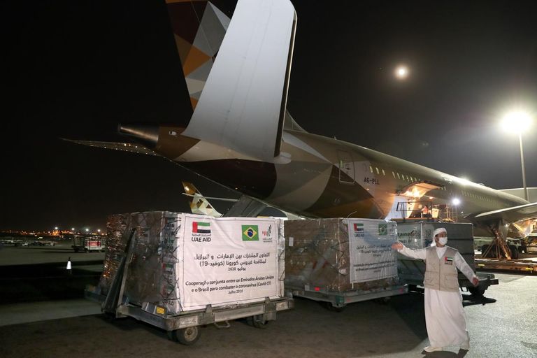 مساعدات إماراتية للبرازيل في مواجهة كورونا