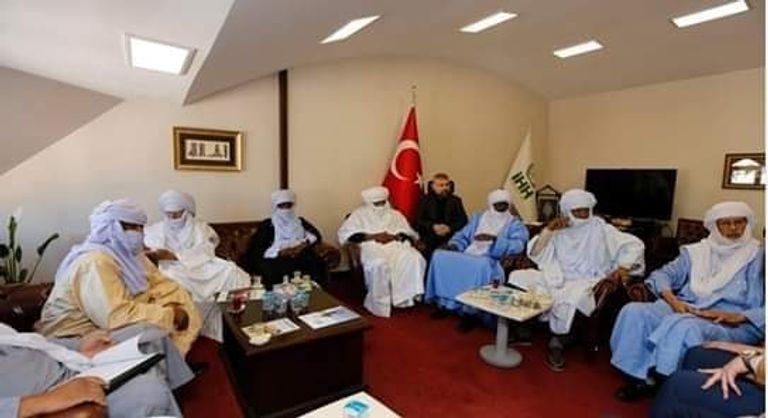 لقاء المخابرات التركية مع طوارق الأزواد في مالي بليبيا أردوغان يدعم التنظيمات الإرهابية شمال مالي - أرشيفية