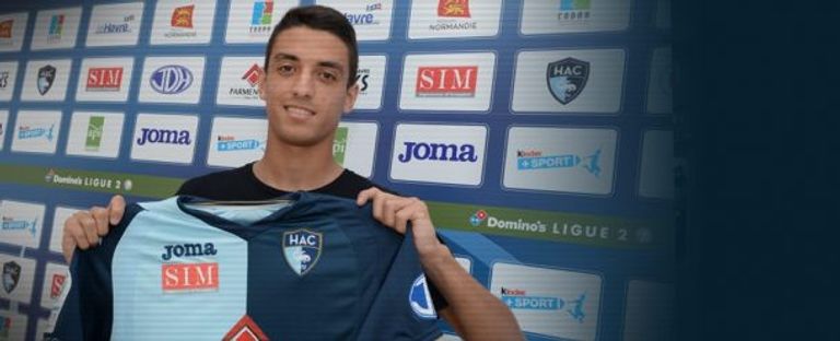 طاهر محمد طاهر بقميص لوهافر الفرنسي طاهر محمد طاهر لاعب الأهلي الجديد