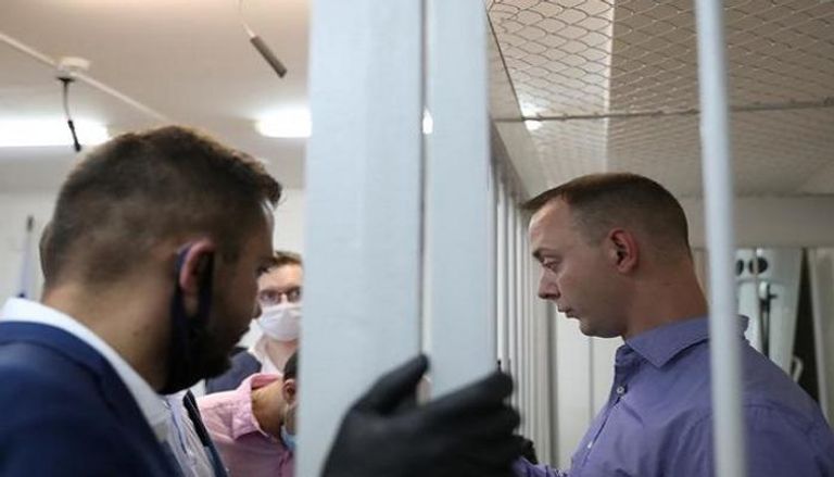 سافرونوف أثناء اعتقاله - رويترز 
