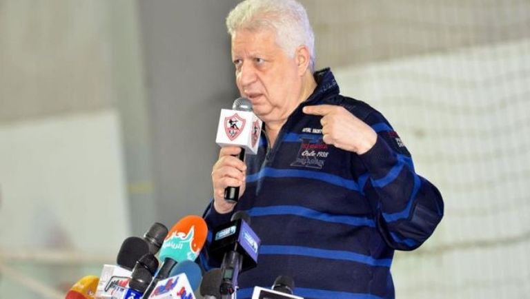 مرتضى منصور رئيس نادي الزمالك نادي الزمالك المصري
