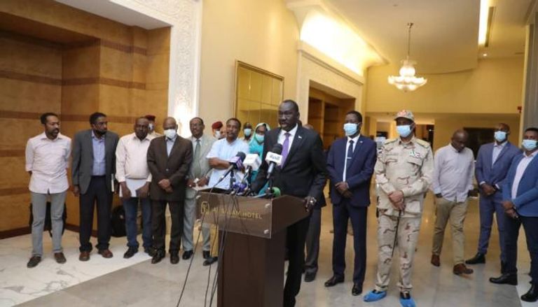 مؤتمر صحفي سابق للوساطة بين الفرقاء السودانيين-أرشيفية