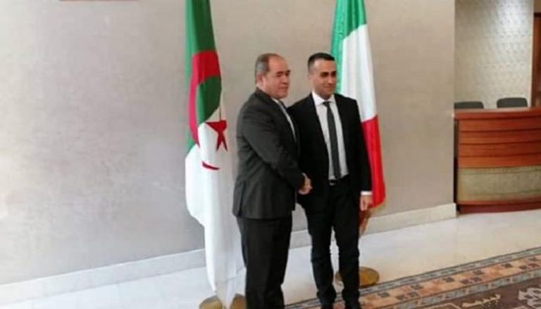 وزيرا خارجية الجزائر وإيطاليا في لقاء سابق - أرشيفية