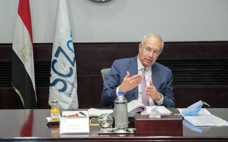 جانب من اجتماع مجلس إدارة الهيئة الاقتصادية لقناة السويس