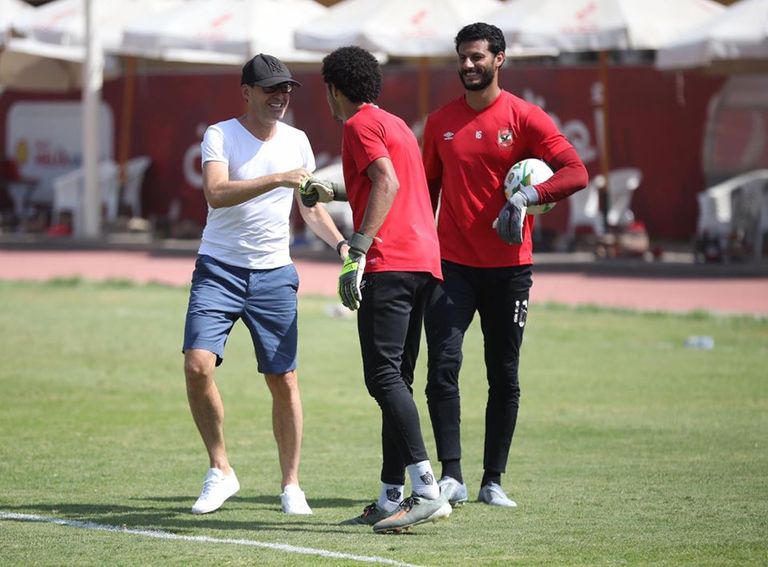 رينيه فايلر المدير الفني لفريق الأهلي المصري الأهلي المصري