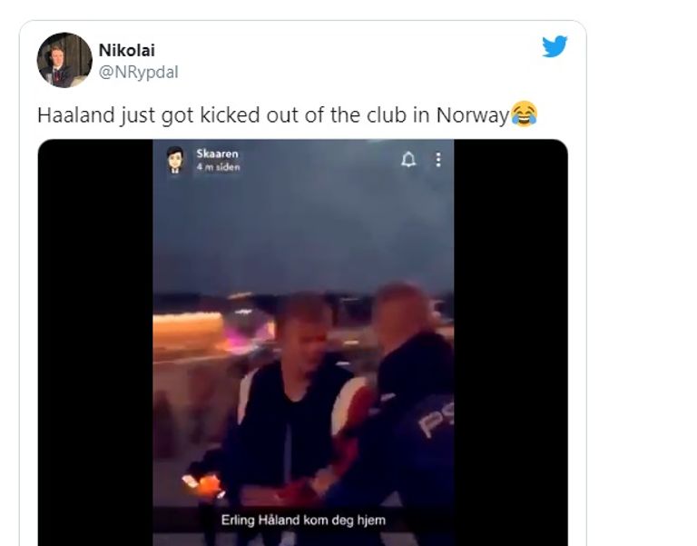 هالاند في الفيديو إيرلينج هالاند