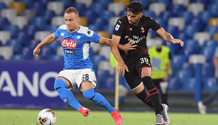 شباك دوناروما حارس ميلان تلقت هدفين أمام نابولي