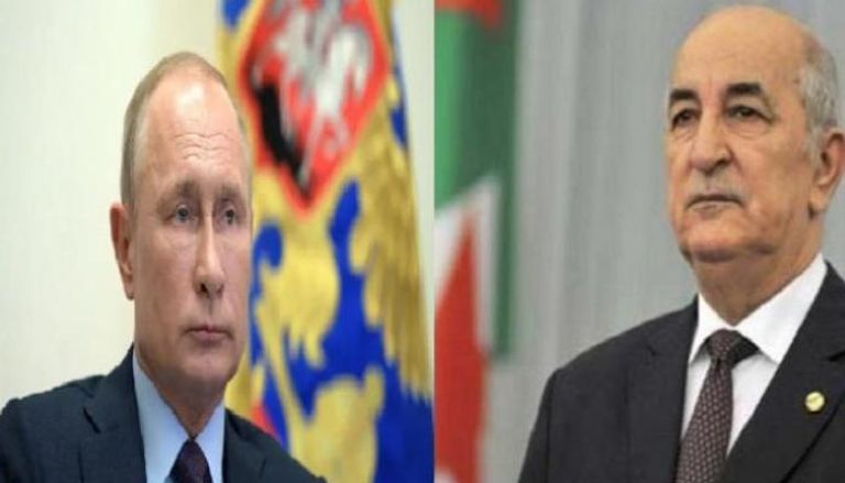 الرئيسان الجزائري عبدالمجيد تبون والروسي فلاديمير بوتين