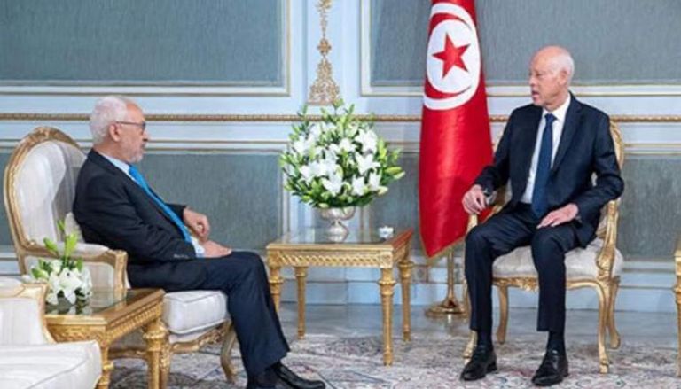 الرئيس التونسي وزعيم حركة النهضة الإخوانية