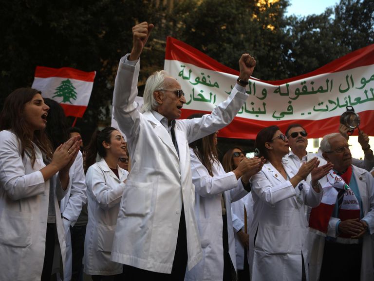 إضراب أطباء لبنان احتجاجاً على الاعتداءات - أرشيفية 