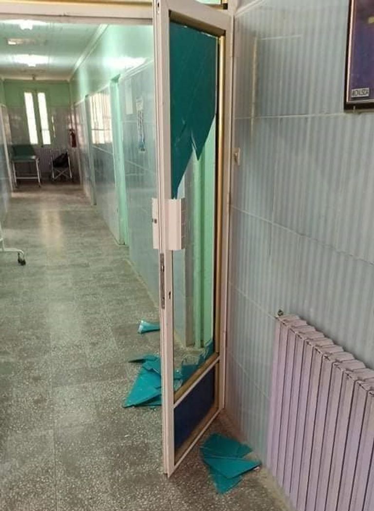 تخريب مستشفى محافظة المسيلة الجزائرية