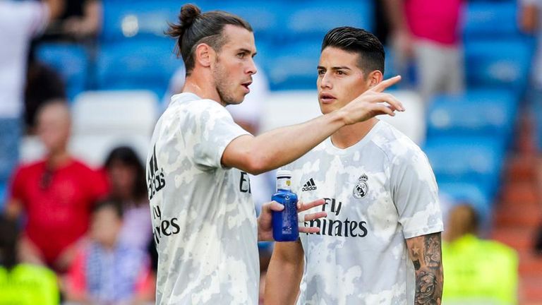 بيل وجيمس زين الدين زيدان مدرب ريال مدريد