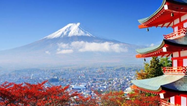 جبل فوجي أحد أشهر المقاصد السياحية اليابانية