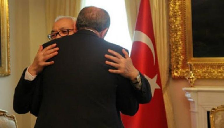 راشد الغنوشي ورجب طيب أردوغان