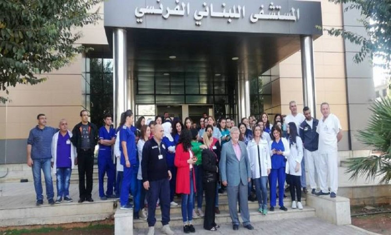 أسرة بلا مرضى في مستشفى بلبنان - أرشيفية