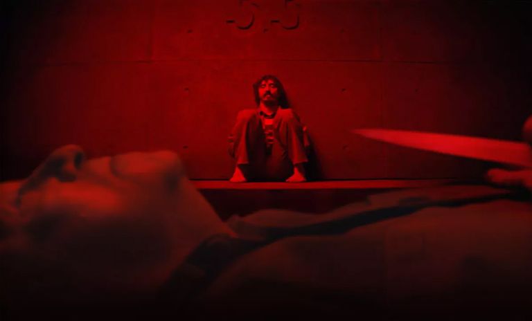 مشهد من فيلم The Platform  لقطة من فيلم
