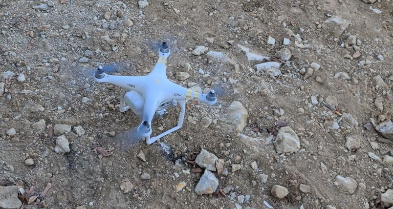 الطائرة المسيرة التي صادرتها السلطات الإسرائيلية